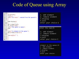 Queues in C++ detailed explanation and examples .ppt