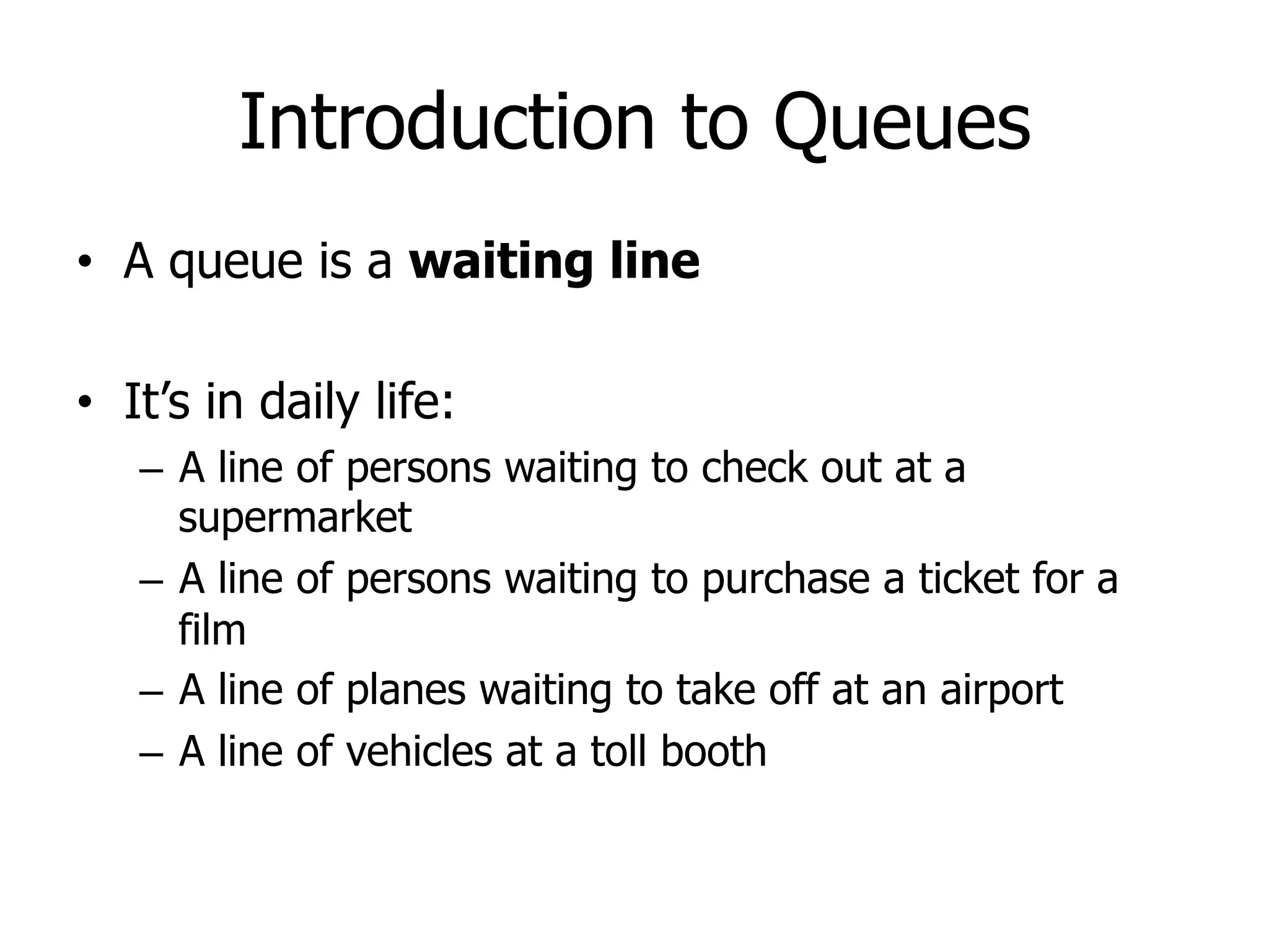 Queue Adt For Data Structure For Computer Ppt Queue Adt For Data Structure For Computer Ppt