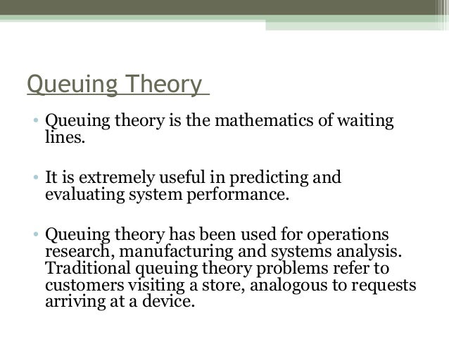 queuing theory