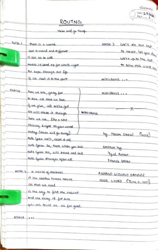 clAssMAteDate 3.920
Page
ROUTNC
maka vilgo ata-
Vorse 33 Cwa'l_do our begt
Varse there is a uuanlda
A
to meven t DO dg
that isvrtualand.dikerent
uwalra upto he test
t can b So cold_
to tOrn mis D.orld ar.
makes us standl up pr uohats rignt-
Or hopR throluqh our ile
minichorusaaKge_reset ttto the start
mini-thorvs
Chonus hereLoe are goina-a
to Save oul tha we lave
giua, all wcv.got
minu-cheruswe LotlLMake it through
here uan, likea star
shininabright en yr ioerd
tocda Cmaka evil goaueay Noam Kania acals)
eode lyoka well,esetall
wnttencodeyeke b, there twhen you eall
Yga Amar
Fronck kellercdelyeko tronenatera
NISe2 o uorld omachines
AwORLD wITHOUT DANGER
on shadou homan natun eODE LYokO CTne 6 200)that twe need
e the wy to od the answen
ondcne thinq is onsore
chorus
 