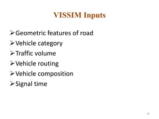 Traffic Queueing analysis using VISSIM Software by RK | PPTX