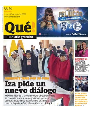 Diario Qué - Edición impresa del 30 de junio del 2022
