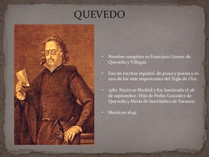 SIGLOS DE ORO - QUEVEDO