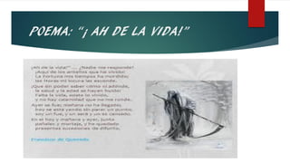 POEMA: “¡ AH DE LA VIDA!”
 