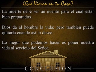 ¿QUE VIERON EN TU CASA? Primera Parte