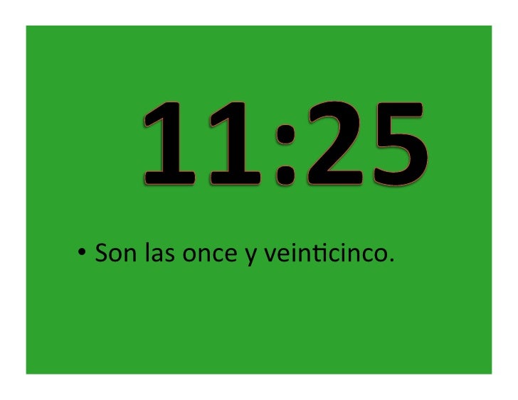 Ch.1B ¿Qué hora es?