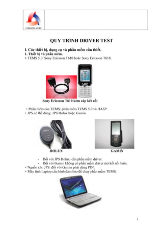Quy trình drive test | PDF