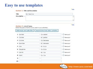Easy to use templates 