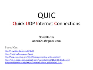 Quic | PDF