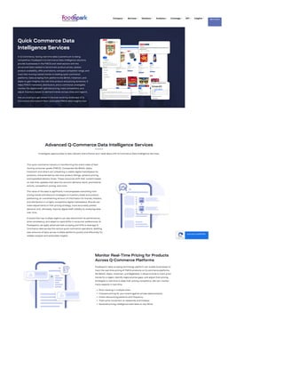 Quick Commerce Data Intelligence Services | PDF