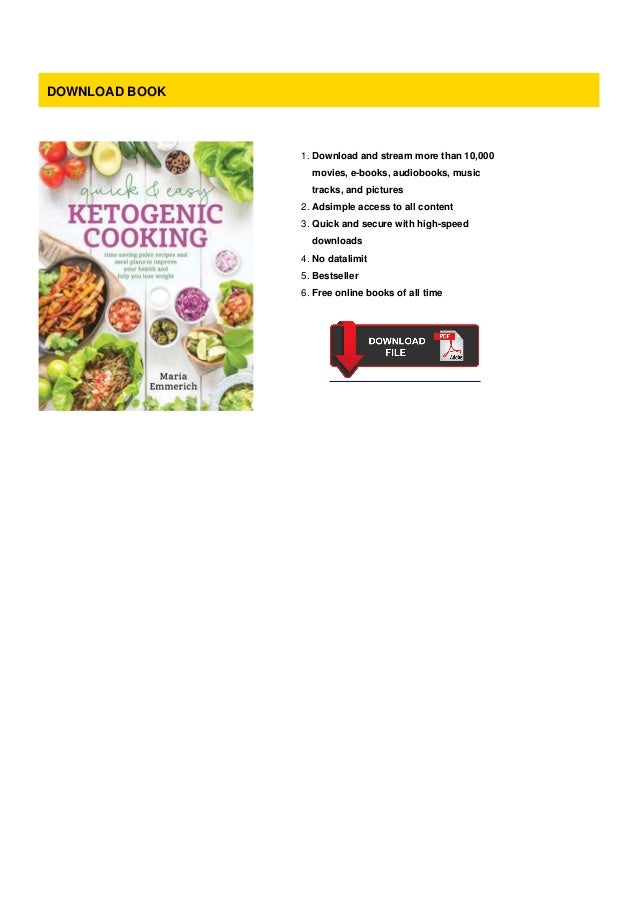 Read Quick & Easy Ketogenic Cooking: Meal Plans and Time ...