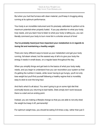 Quick easy weight loss. | PDF