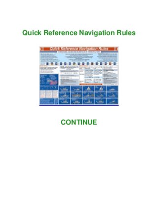 Download PDF⚡Quick Reference Navigation Rules