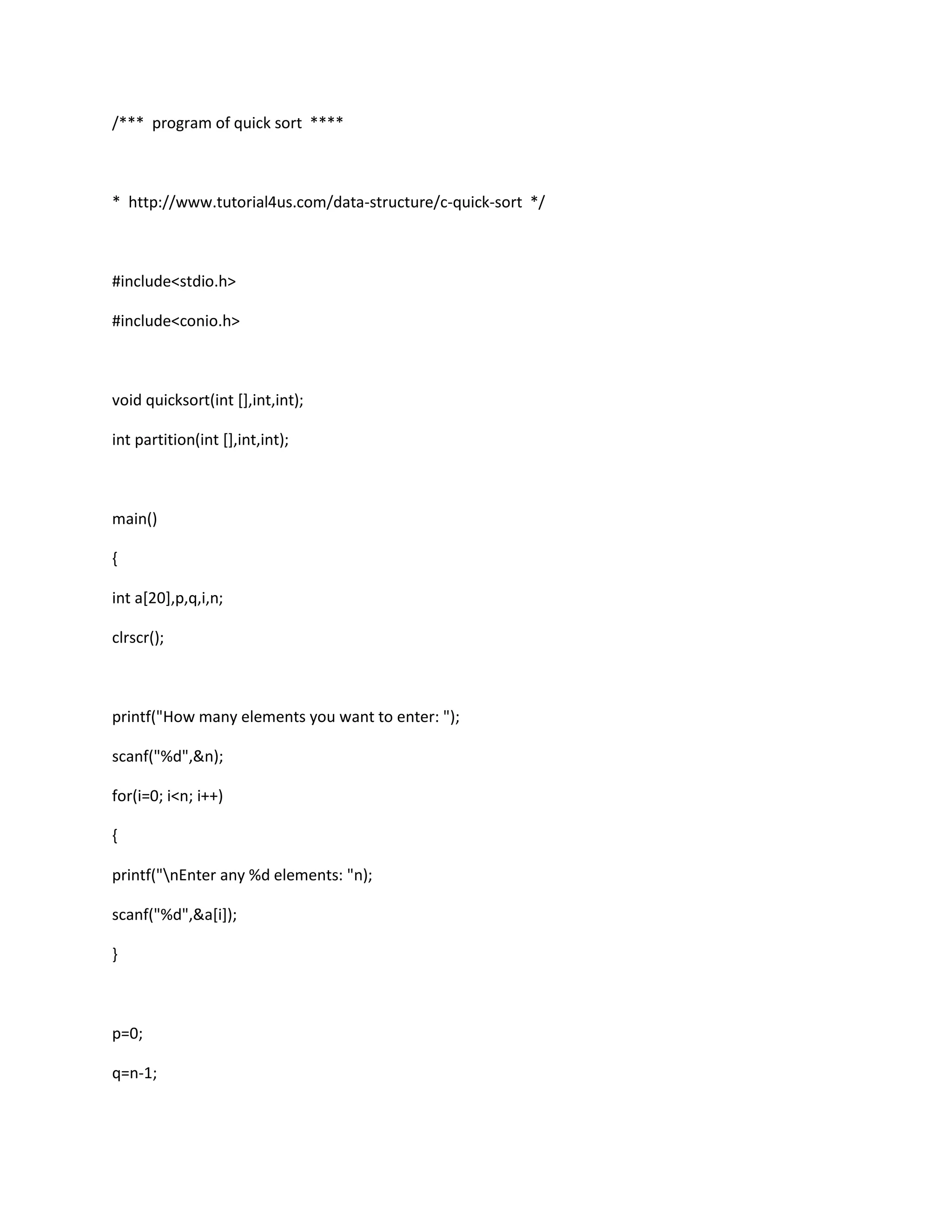 Quick sort | PDF