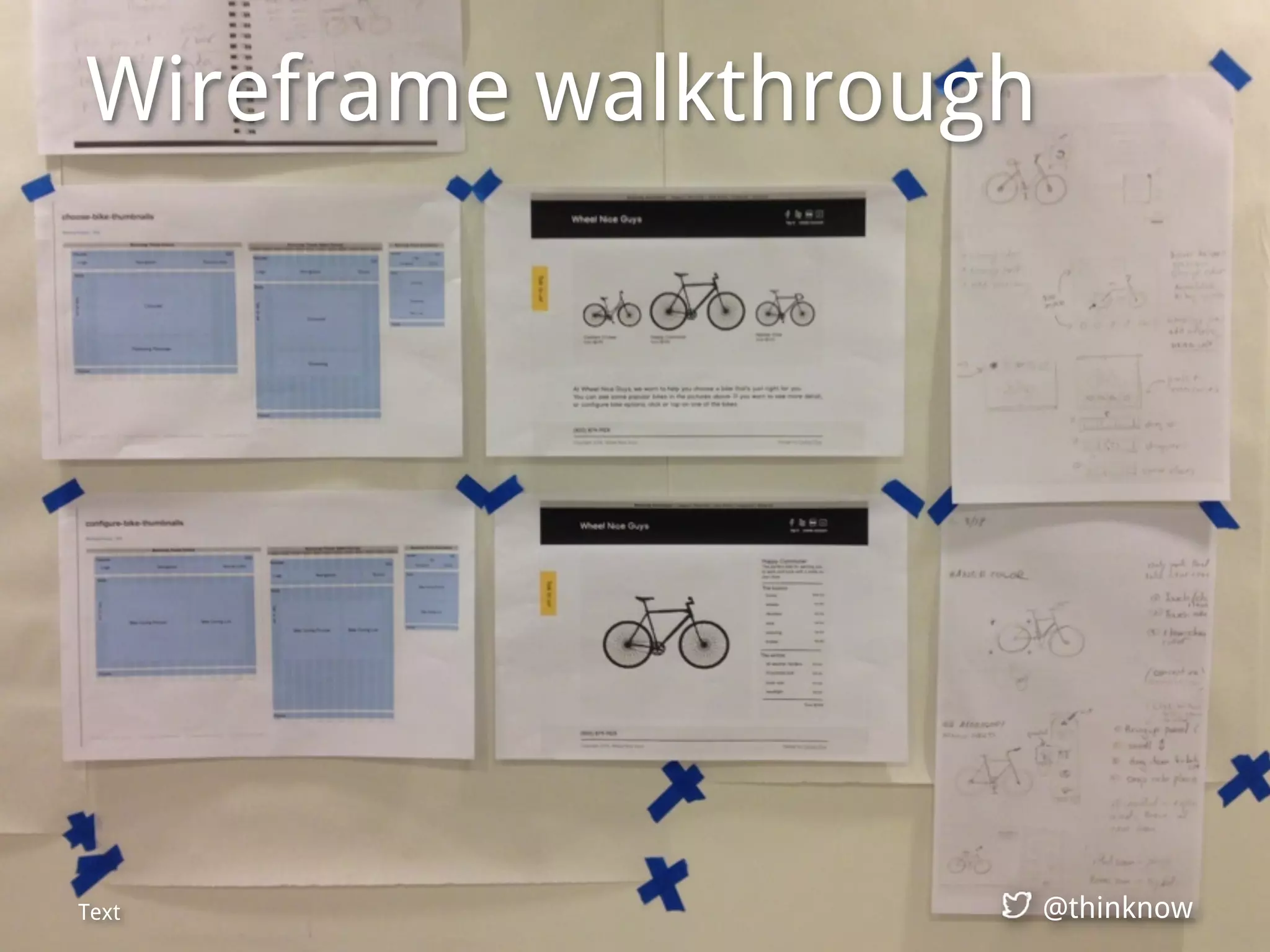 @thinknow
Wireframe walkthrough
Text @thinknow
 