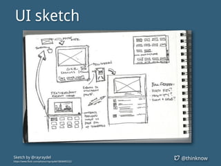 @thinknowSketch by @rayraydel
https://www.flickr.com/photos/rayraydel/3868485532/
UI sketch
 