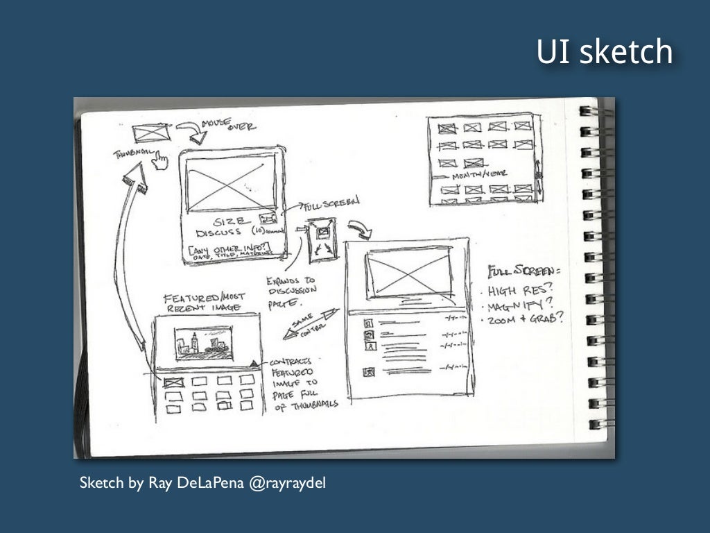 UI sketch Sketch by Ray