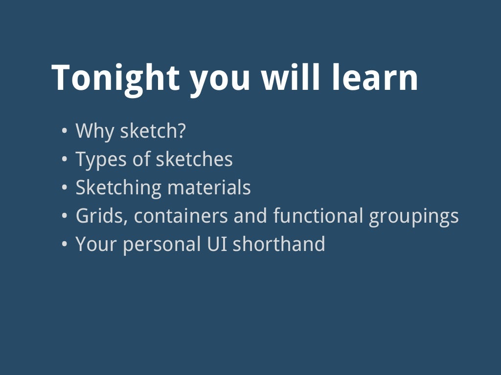 Why sketch Types