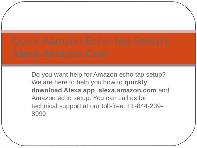amazon alexa tap setup
