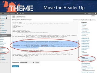 http://wordpress.org/support/top
ic/how-to-move-menu-below-
header-image-in-twenty-twelve-
Move the Header Up
 