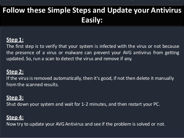 avg antivirus not updating