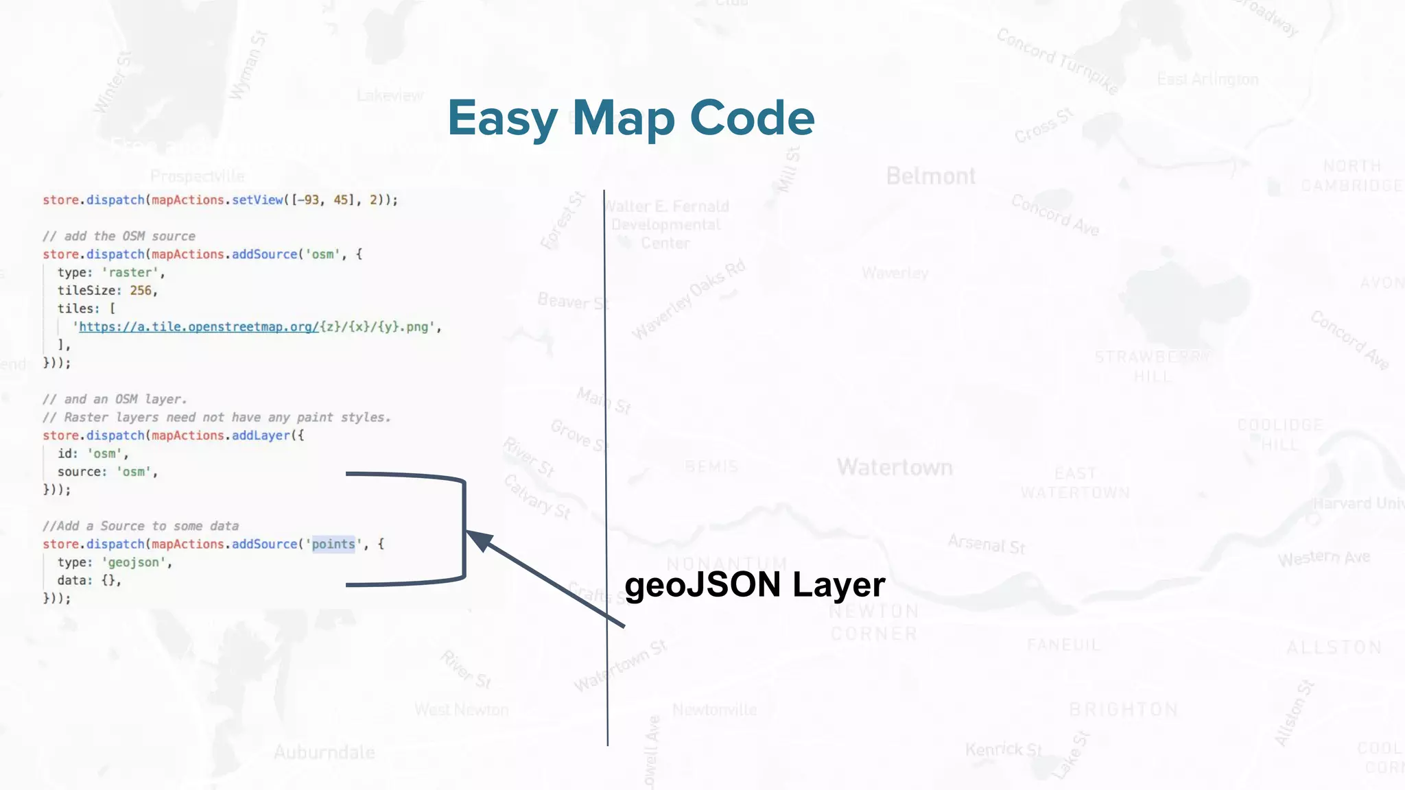 Free and Open Source Software for Geospatial
Easy Map Code
geoJSON Layer
 