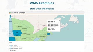 Free and Open Source Software for Geospatial
WMS Examples
State Data and Popups
 