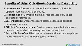 QuickBooks Condense Data Utility A Complete Guide to File Optimization ...