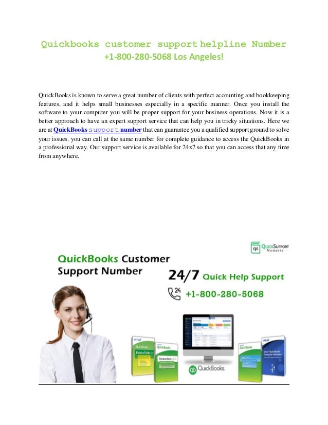 Quickbooks customer support helpline number