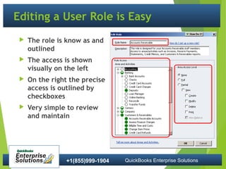 Quickbooks User Roles Quickbooks Enterprise solutions | PPT
