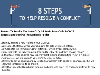 QuickBooks Error 6000 77 How To Resolve This When Opening A Company ...