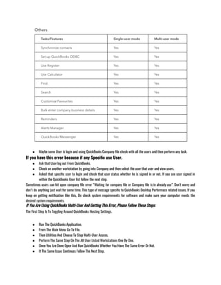 ● Maybe some User is login and using QuickBooks Company file check with all the users and then perform any task. 
If you have this error because if any Specific use User.
● Ask that User log out From QuickBooks. 
● Check on another workstation by going into Company and then select the user that user and view users. 
● Asked that specific user to login and check that user status whether he is signed in or not. If you see user signed in
within the QuickBooks User list follow the next step.
Sometimes users can hit upon company file error “Waiting for company file or Company file is in already use”. Don’t worry and
don’t do anything just wait for some time. This type of message specific to QuickBooks Desktop Performace related issues. If you
keep on getting notification like this, Do check system requirements for software and make sure your computer meets the
desired system requirements.
If You Are Using QuickBooks Multi-User And Getting This Error, Please Follow These Steps:
The First Step Is To Toggling Around QuickBooks Hosting Settings. 
● Run The QuickBooks Application.
● From The Main Menu Go To File. 
● Then Utilities And Choose To Stop Multi-User Access. 
● Perform The Same Step On The All User Listed Workstations One By One. 
● Once You Are Done Open And Run QuickBooks Whether You Have The Same Error Or Not. 
● If The Same Issue Continues Follow The Next Step.
 