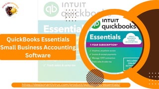 QuickBooks Essentials
Small Business Accounting
Software
https://dealsonantivirus.com/product/quickbooks-essentials/
 