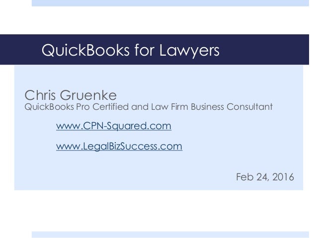 Quickbooks Chart Of Accounts For Lawyer