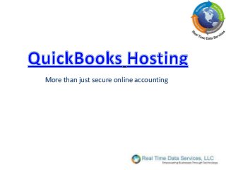 More than just secure online accounting
 