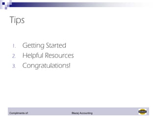 Quick Books Managing Your Business Finances