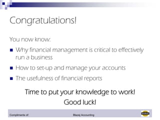 Quick Books Managing Your Business Finances