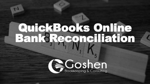 quickbooks online bank reconciliation