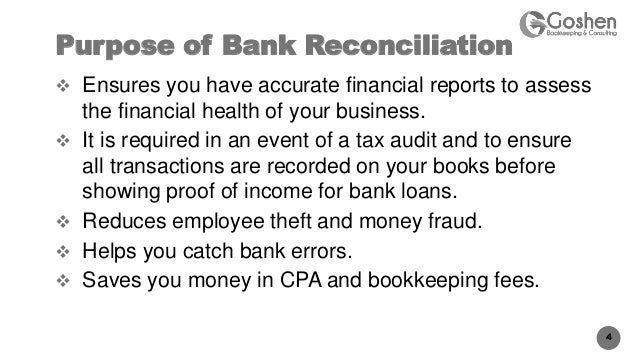quickbooks online bank reconciliation