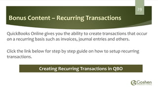 Managing Accounts Receivable in QuickBooks Online | PDF