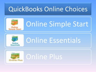 QuickBooks Online Choices 