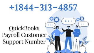 +1844-313-4857
QuickBooks
Payroll Customer
Support Number
 