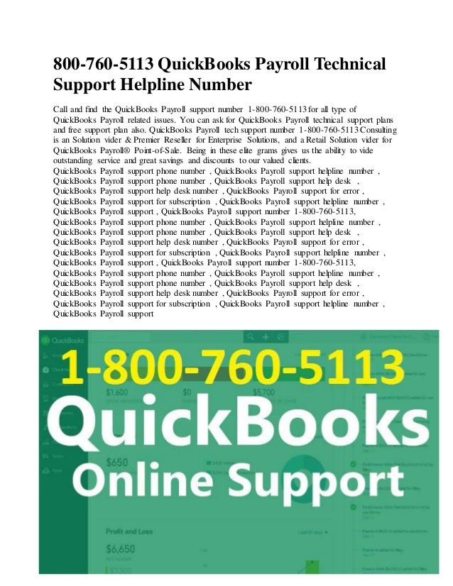Quick books payroll technical support helpline number