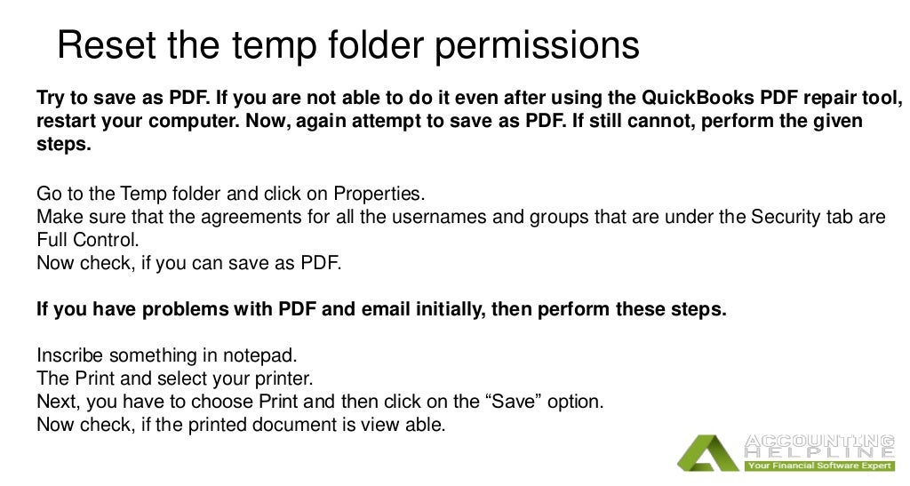 How to make use of Quickbooks print and pdf repair tool