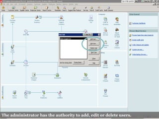 The administrator has the authority to add, edit or delete users.
 