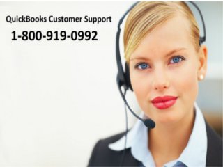 Quickbook tech support number (1-800-919-0992)