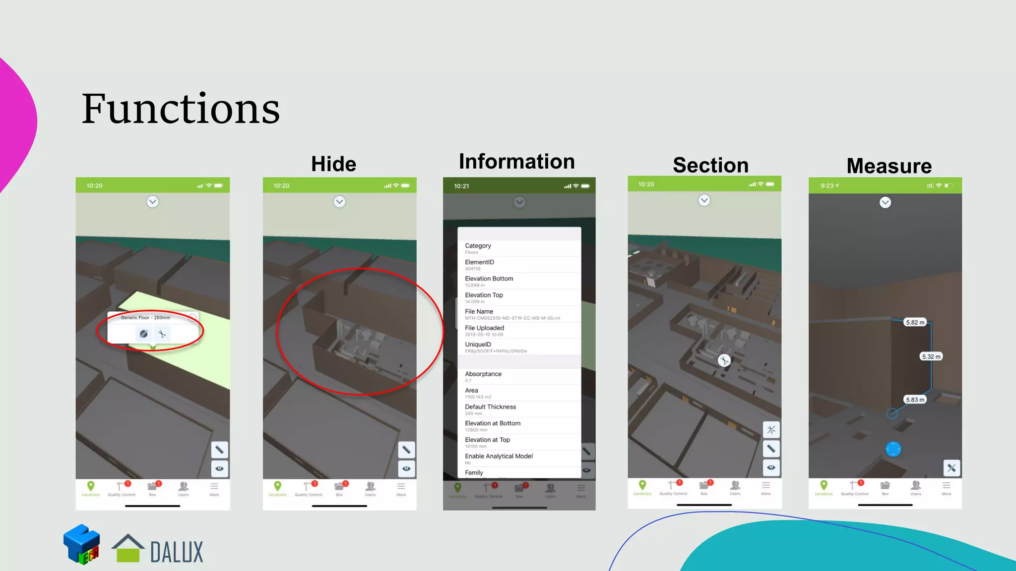 Functions
Hide Information Section Measure