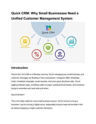 Quick CRM_ Why Small Businesses Need a Unified Customer Management ...