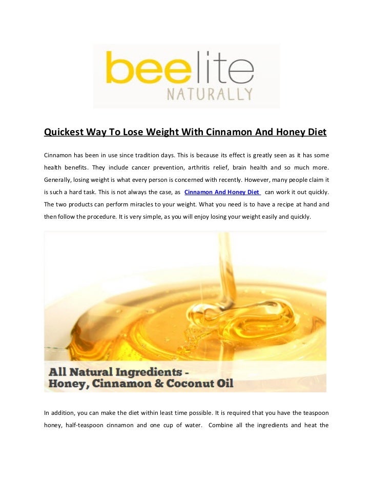 Quickest Way To Lose Weight With Cinnamon And Honey Diet quick-weight-loss-diet-plan-weight-loss-tips