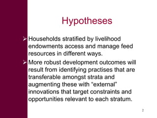 A sustainable livelihoods approach for the Africa-RISING ‘Quick Feed’ project in Ethiopia